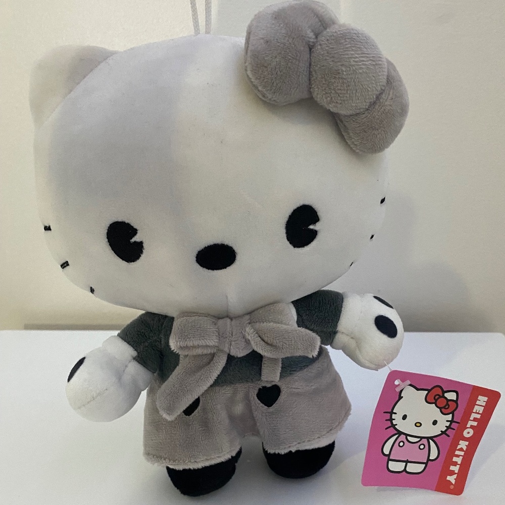 Hello Kitty Gray and White Stuffed Animal